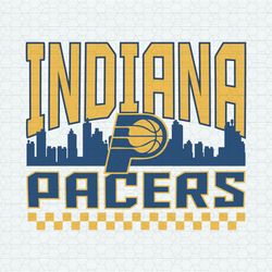 indiana pacers nba skyline svg