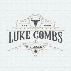luke combs the legend est 1990 svg