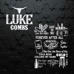 luke combs world tour forever after all svg