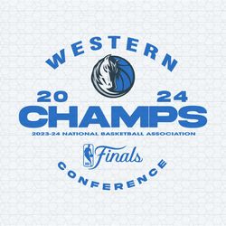 dallas mavericks 2024 western conference champs svg