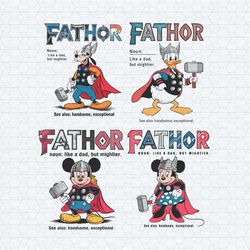 disney fathor like a dad but mightier png bundle