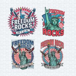 freedom rocks happy 4th of july png bundle