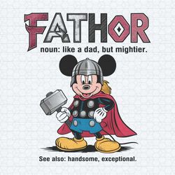 mickey mouse fathor like a dad but mightier png