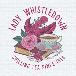 pink teacup lady whistledown png digital download files