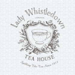 vintage lady whistledown london tea house svg