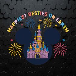 happiest besties on earth mickey head svg