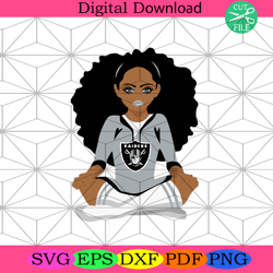 las vegas raiders black girl svg sport svg, football teams svg,nfl svg, nfl football, super bowl svg, super bowl 2024