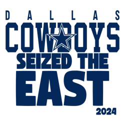 Dallas Cowboys Seized The East 2024 SVG Digital Download Untitled