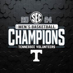 2024 Mens Basketball Champions Tennessee Volunteers SVG