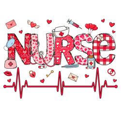 Valentines Nicu Nurse Heartbeat PNG