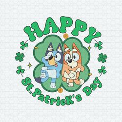 Happy St Patricks Day Bluey Bingo SVG