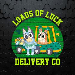 Loads Of Luck Delivery Co Bluey Bingo PNG