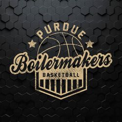 Retro Purdue Boilermakers NCAA Basketball Svg