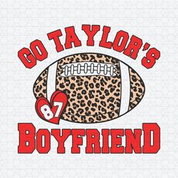 Go Taylors Boyfriend Leopard Ball SVG