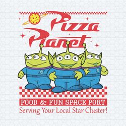 disney alien pizza planet food and fun space port svg