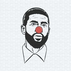 funny kyrie irving clown basketball player svg