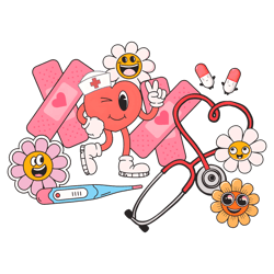 Cute Xoxo Nurse Valentine PNG