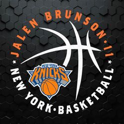 Jalen Brunson 11 New York Basketball SVG
