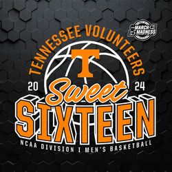 Tennessee Volunteers Sweet Sixteen Mens Basketball SVG