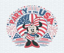 groovy party in the usa minnie svg