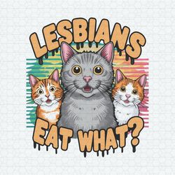 retro lesbians eat what lgbt cat png