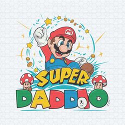 fathers day super daddio mario svg