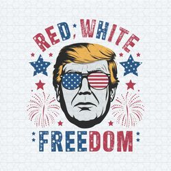 red white and freedom trump patriotic svg