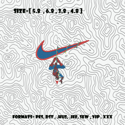 nike spiderman xmas embroidery design, spiderman embroidery, embroidery file, logo nike embroidery, digital download.