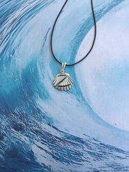 big z surf's up shell pendant, sterling silver, miniature surf's up pendant.