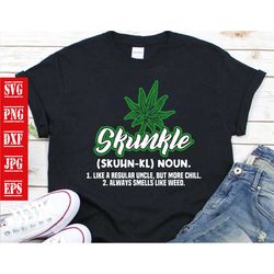 skunkle like a regular uncle but more chill weed plant svg, trending svg, weed svg, weed plant svg, weed gifts, weed lov