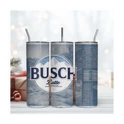 Busch Latte 20Oz Tumbler Wrap Sublimation Design, Beer Brand Tumbler
