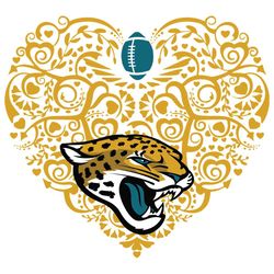 Jacksonville Jaguars Heart Svg, Sport Svg, Jacksonville Jaguars, Jaguars Svg, Jaguars Heart Svg, Jaguars Nfl, Jaguars Lo