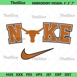 texas longhorns nike logo embroidery design download file