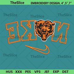 chicago bears reverse nike embroidery design download file