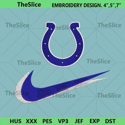 indianapolis colts nike swoosh embroidery design download