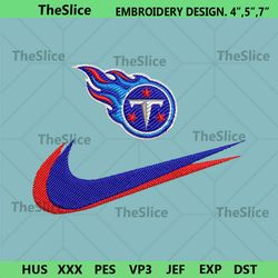 tennessee titans nike swoosh embroidery design download
