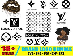 louis vuitton bundle svg, luxury logo svg, luxury brand logo svg