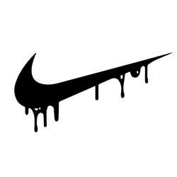 nike logo dripping trending svg, luxury brand logo svg