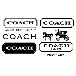 coach logo bundle trending svg, luxury brand logo svg