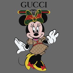 gucci disney minnie logo svg, luxury brand logo svg