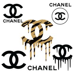 chanel bundle logos svg, luxury brand logo svg