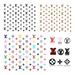 louis vuitton logos bundle svg, luxury brand logo svg