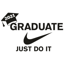 graduation just do it svg, nike logo svg, brand logo tumbler
