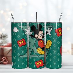 mickey lv logo 20oz tumbler, fashion logo tumbler, brand logo tumbler