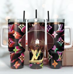 lv logo 40oz tumbler wrap, brand logo tumbler