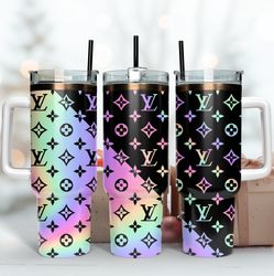 color lv logo 40oz tumbler wrap, brand logo tumbler