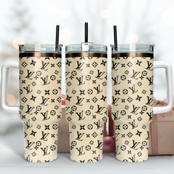 lv logo 40oz tumbler wrap, brand logo tumbler