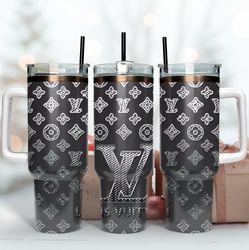 lv logo pattern 40oz tumbler wrap, brand logo tumbler