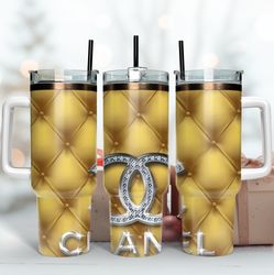 chanel logo 40oz tumbler wrap, brand logo tumbler