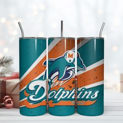 miami dolphins 20oz tumbler wrap, football team tumbler